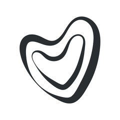 Heart sketch icon Hand Draw Vector illustration