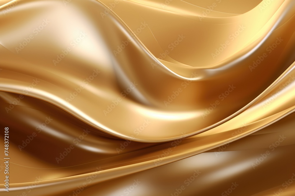 Aufkleber luxury golden color abstract wave background. abstract soft color waves gold gold