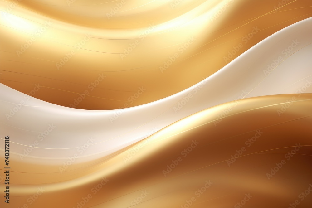 Poster luxury golden color abstract wave background. abstract soft color waves gold gold