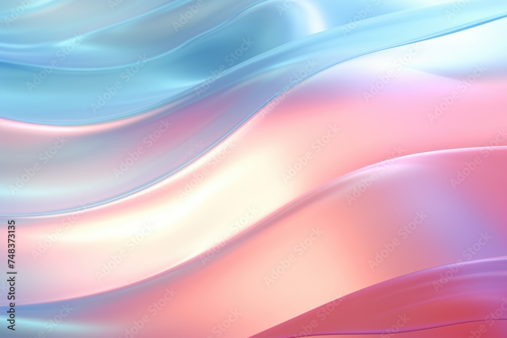 Poster abstract light neon soft glass background texture in pastel colorful gradient.