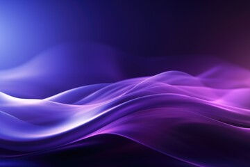 Abstract flowing neon wave purple background