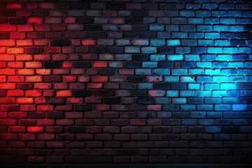 Brick wall  background  neon light  Brick wall  background  neon light