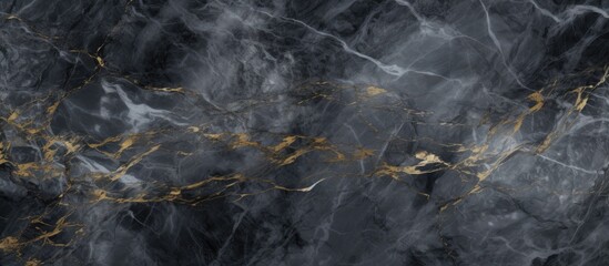 A high resolution Italian dark gray marble texture featuring gold accents, ideal for interior and exterior home decoration as well as ceramic wall and floor tiles.
