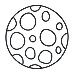 Planet sketch icon Hand Draw Vector illustration