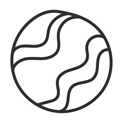 Planet sketch icon Hand Draw Vector illustration
