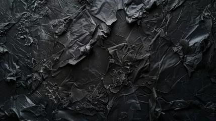 Foto op Aluminium Black stone textured background detailed dark pattern wallpaper © CLOXMEDIA