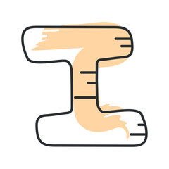 Alphabet letter sketch icon Hand Draw Vector illustration