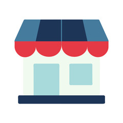 Fototapeta na wymiar Shopping store logo. Online Shop Logo Design. Marketplace vector icon. online sme shop or store symbol in black color. small business outlet sign for apps and web ui design. Vector illustration