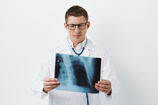 Medicine man medical professional health clinic man hospital diagnosis radiologist doctor physician x-ray