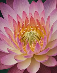 pink water lily