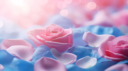 Petals background, Valentine's Day romantic background banner texture