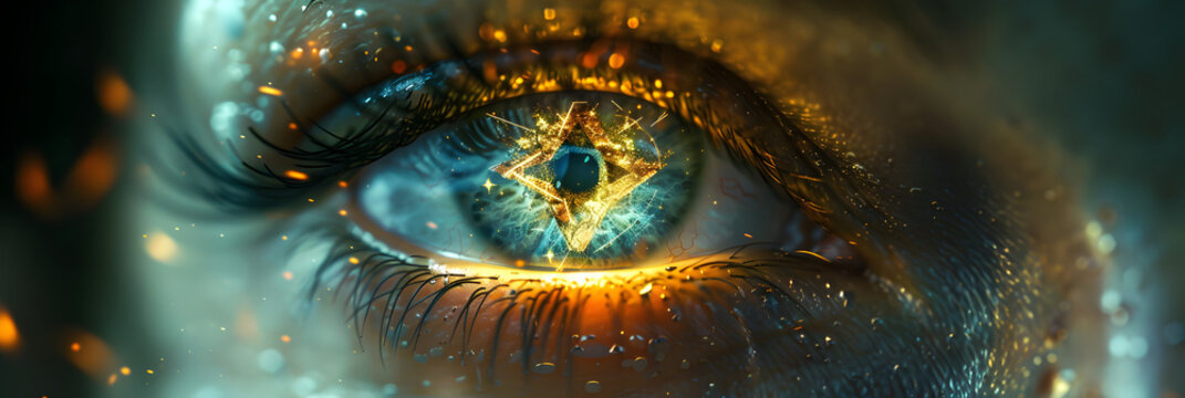 Eye of Providence Sacred Masonic Symbol, The eye of the city is a digital art print by person