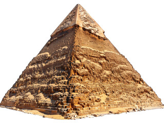 Fototapeta na wymiar Egyptian Pyramid isolated on transparent background, element remove background, element for design