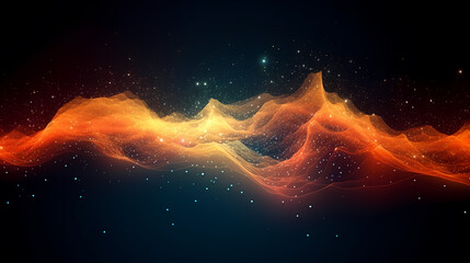 Fascinating space distorted background