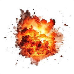 explosion isolated on transparent background, element remove background, element for design