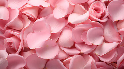 Fototapeta premium Petals background, Valentine's Day romantic background banner texture