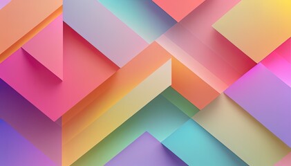 Abstract colorful geometrical shapes 3d background with squares