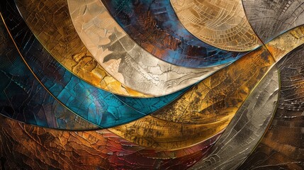 Intricate Spiral Metallic Sculpture with Rustic Finish