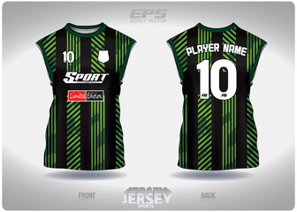 EPS jersey sports shirt vector.straight oblique stripes green pattern design, illustration, textile background for sleeveless shirt sports t-shirt, football jersey sleeveless shirt.eps