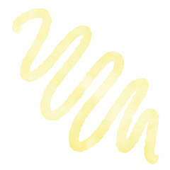 Watercolour Squiggly Abstract Line Decor