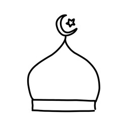 vector illustration mosque