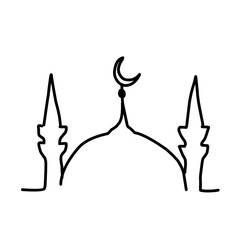 vector illustration mosque
