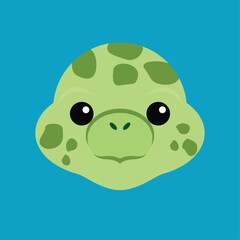 Cute cartoon turtle profile avatar