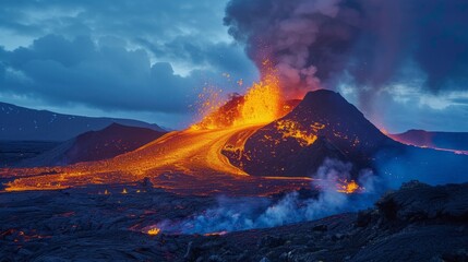 Volcanic eruption generative ai