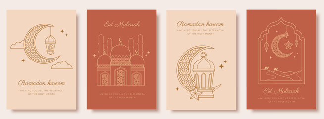 Line art Islamic holiday templates © Rolling Stones