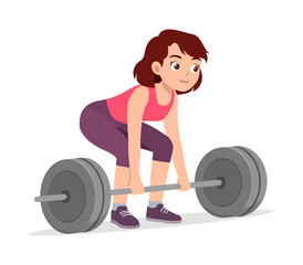 Fototapeta na wymiar happy young sporty woman doing weight lifting