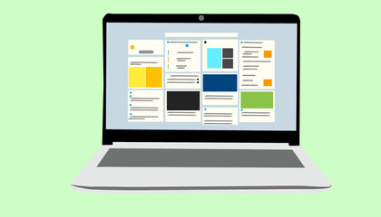 business background presentation technology and finance