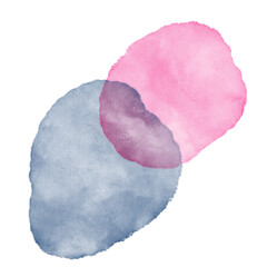 Abstract Watercolor Blobs Decor