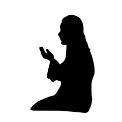 Muslim praying vector illustration