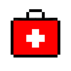 Medical Bag Pixel Art Style