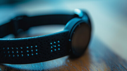 A closeup of a fitness trackers vibrating band signaling to the user that they have been sitting for too long and need to take a break and move around.
