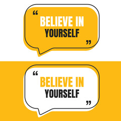Motivational Quote box frame template, outline, Speech bubbles, dialog box, with quote marks