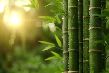 Close-up bamboo tree