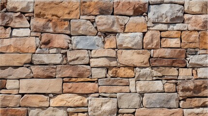 Fototapeta premium Uneven stone wall as background, gray color pattern of original stone wall surface decorative modern style design