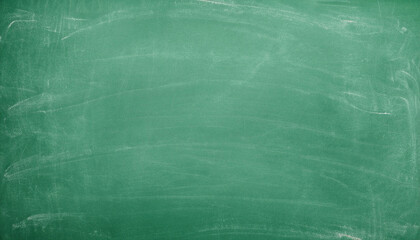 Obraz premium Green Chalkboard. Chalk texture school board display for background.