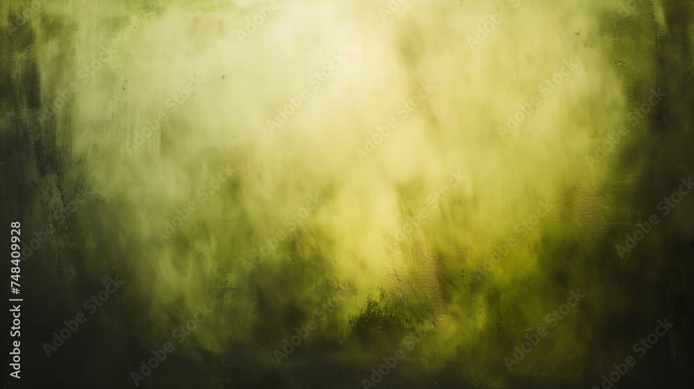 Poster dirty yellow green texture watercolor abstract dark olive color art background with space for design