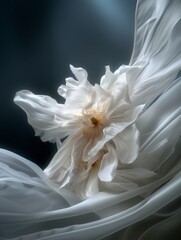 White beautiful flower wedding dress - ảnh cưới liên hoa