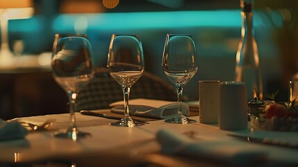 photo of professional restaurant serving : Generative AI