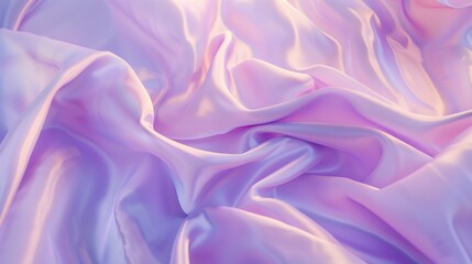 Beautiful purple pink silk satin background Soft folds on shiny fabric Luxury background with copy space for design Web banner Valentines day birthday Table top view flat lay : Generative AI