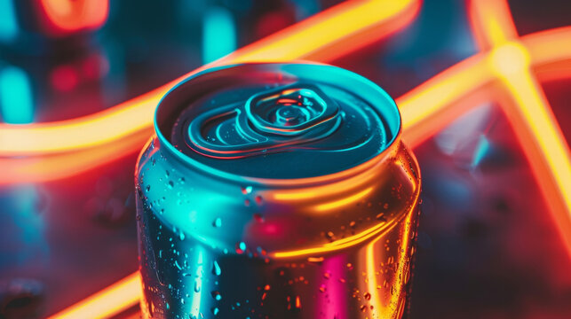 A closeup of the pushdown lever on an electric can or used to activate the ting and opening process.