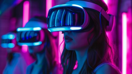 In a virtual reality game players can customize their own avatar and challenge friends to a variety of minigames pushing their skills and competing for high scores in a fun