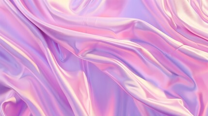 Fototapeta premium Beautiful purple pink silk satin background Soft folds on shiny fabric Luxury background with copy space for design Web banner Valentines day birthday Table top view flat lay : Generative AI