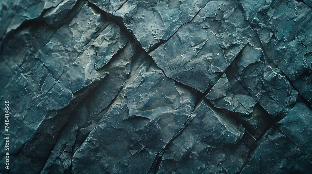 Leinwandbilder blue gray abstract background stone background toned rock texture marble effect panorama wide banner