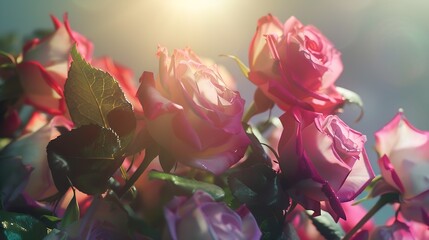 Beauty Roses flowers : Generative AI