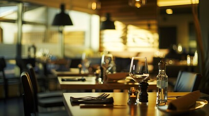 Fototapeta na wymiar photo of professional restaurant serving : Generative AI