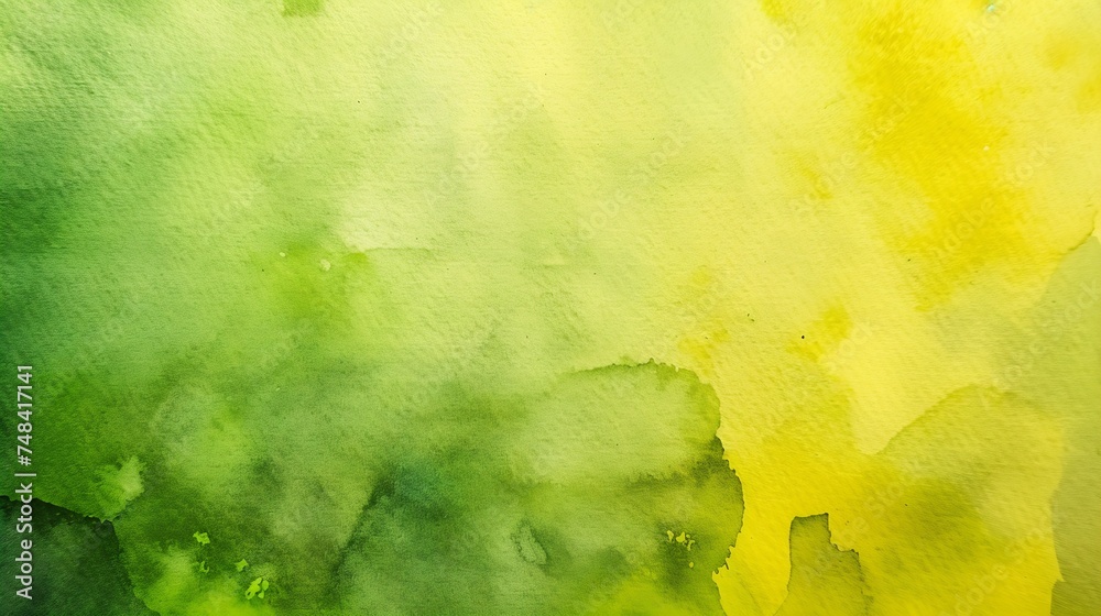 Poster dirty yellow green texture watercolor abstract dark olive color art background with space for design